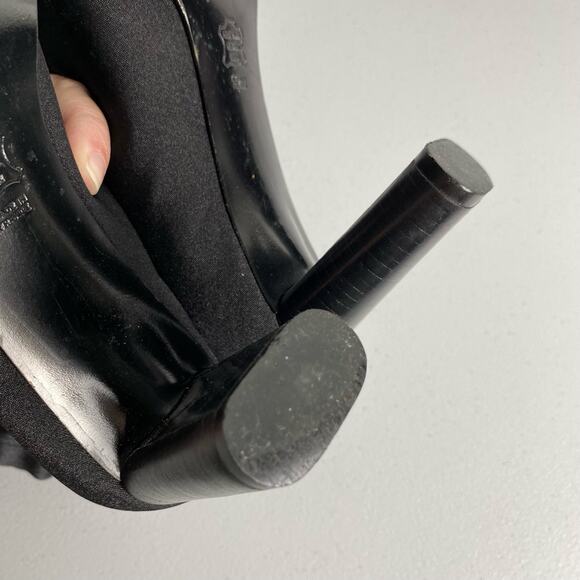 Robert Clergerie Paris Sz 5/6? Sock Boots Black Leather Made in France Designer - Picture 7 of 16